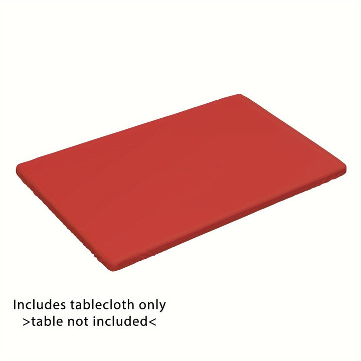 [4ft/6ft Foldable Tablecloth] 1pc Washable Rectangular Tablecloth for Outdoor Parties and Camping - Foldable, Elastic, and Fitted - 4ft/6ft Size - Durable Polyester Fabric for Home Decor