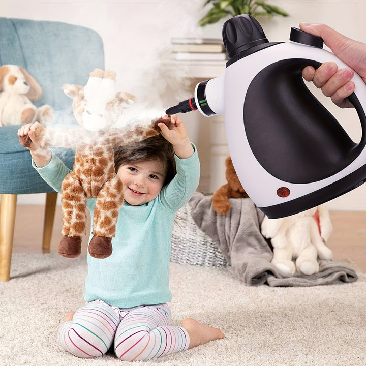 Handheld Steam Cleaner, Steam Cleaner For Home With 10 Accessory Kit, Multipurpose Portable Upholstery Steamer Cleaning With Safety Lock To Remove Grime, Grease, And More