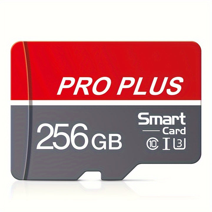 MICRODRIVE Pro Plus Memory Card/TF Cards - High-Speed Class 10 U3, Red & Gray, Available in 4GB to 256GB - Reliable Performance for Smartphones, Tablets & More, MICRODRIVE