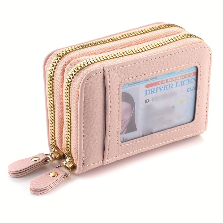 [Large Capacity] DEABOLAR Compact Dual Zipper Wallet | Large Capacity | for Women & Men | Lightweight & Stylish | Everyday Use