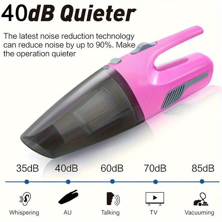 Wireless Mini Handheld Vacuum Cleaner. Home Appliances Dual-use High-power Car USB Charging Vacuum Cleaner Is Suitable For Cleaning Car Interior, Kitchen, Keyboard, Sofa And So On