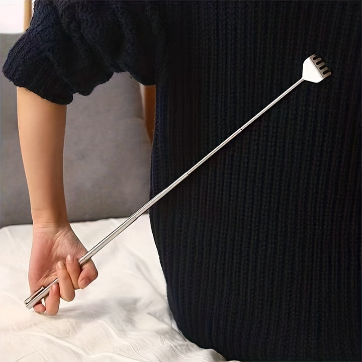 Adjustable Back Scratcher Stainless Steel Back Massage Telescopic Anti Itch Claw Massager Massage Tools For Elders Health Care