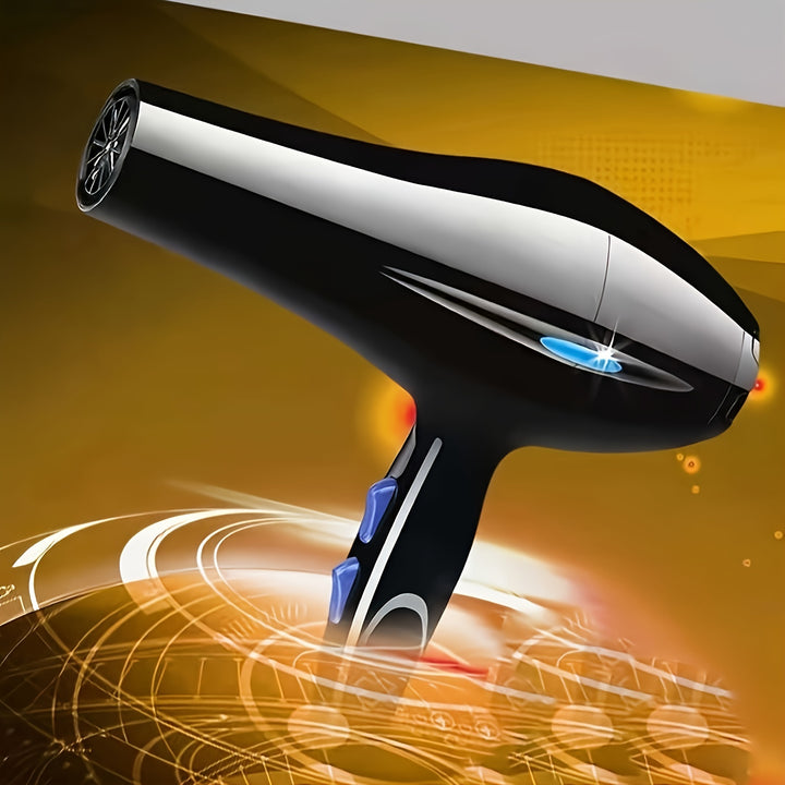 Fashionable Hair Dryer, Constant Temperature Control, 5 Heat Settings, Fast Drying, With Diffuser, Concentrator Nozzles, And Styling Accessories