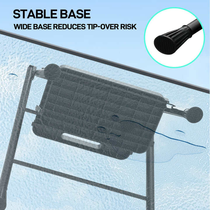 Échelle pliante robuste 2/3 marches avec capacité de 800 lbs - Escabeau avec poignée de confort - Idéal pour la maison, la cuisine et le bureau