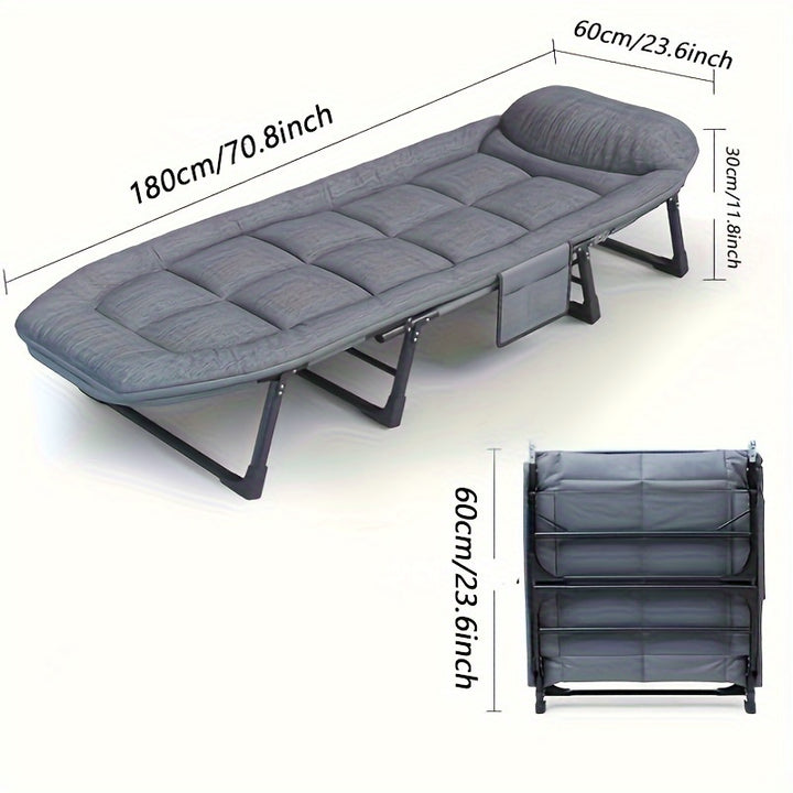 Cadeira de Lounge Multifuncional Portátil - Colchão Dobrável para Pátio 1-Pack Artefato Simples Tudo-em-um para o Descanso do Almoço de Pessoas Preguiçosas no Escritório