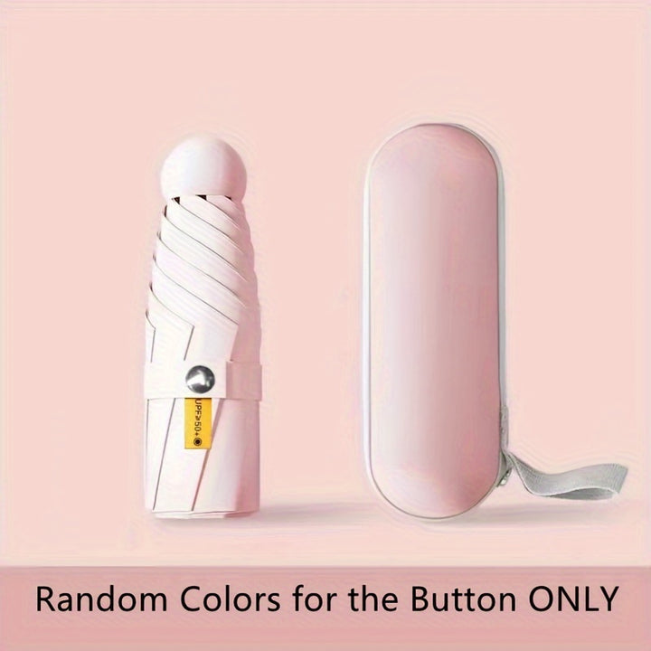 [6-Rib Compact Mini Umbrella Stylish] Mei Qi Lin Compact 6-Rib Mini Umbrella - High-Quality, Foldable Sun Protection with Stylish Design