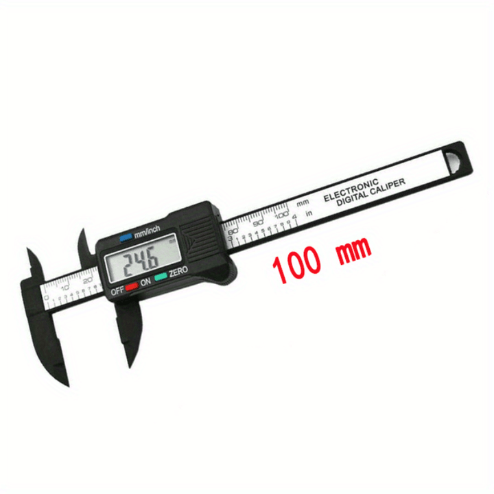 150mm Digital Caliper, Carbon Fiber Electronic Vernier Caliper Gauge Micrometer Measuring Tool Digital Ruler 100mm