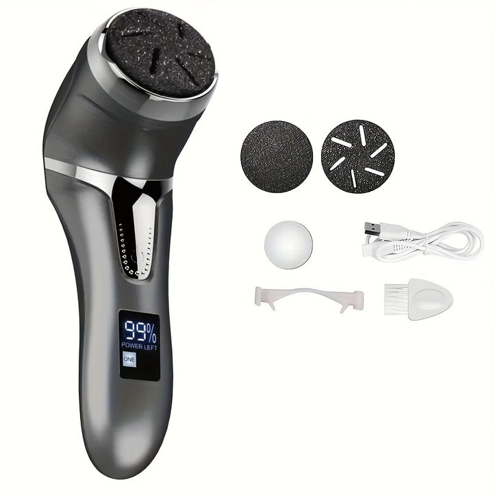 Long-Lasting Rechargeable Electric Foot Callus Remover Kit - Easy To Use And Gentle On Skin For Effortless Callus Removal, Specifically Designed For Foot Care