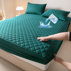 Housse de Matelas Imperméable Matelassée - Housse de Matelas Super Douce et Confortable, Housse de Matelas Imperméable S'adapte Parfaitement Entre les Draps, Convient pour la Décoration de Chambre, Chambres, Chambres d'Hôtes, Hôtels (exclu