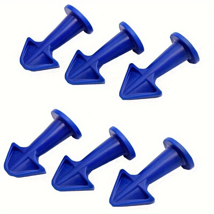 3/6pcs Premium Silicone Caulk Nozzle Applicator Kit - Easy-to-Use Scraper Tool for Floor Cleaning, Tile, Brick Joint, and Dirt Removal - Durable Epoxy Piston Accessory for Sealant and Grout Applications