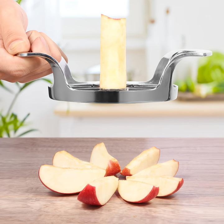 [Customer Favorite] Stainless Steel Apple Slicer & Corer - Reusable Kitchen Gadget for Perfect Fruit Slices, Ideal for Dorms & Home Use