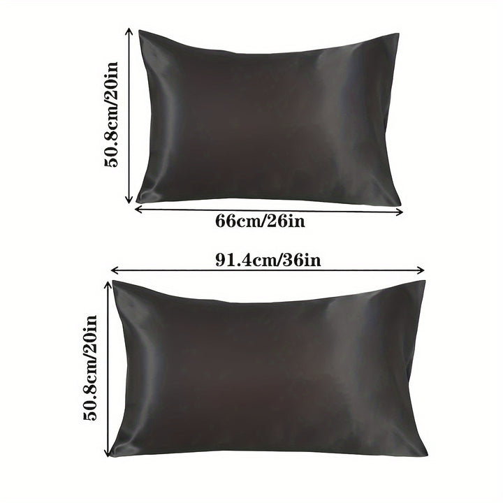 1 Pair Solid Color Simulation Color Ding Pillowcase Home Bedding Envelope Pillow