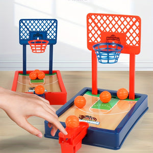 Two Person Tabletop Game Basketball Machine, Interactive Fun Finger Bouncing Basketball Circle Shooting Machine Toy, As Halloween, Chrismas Gift