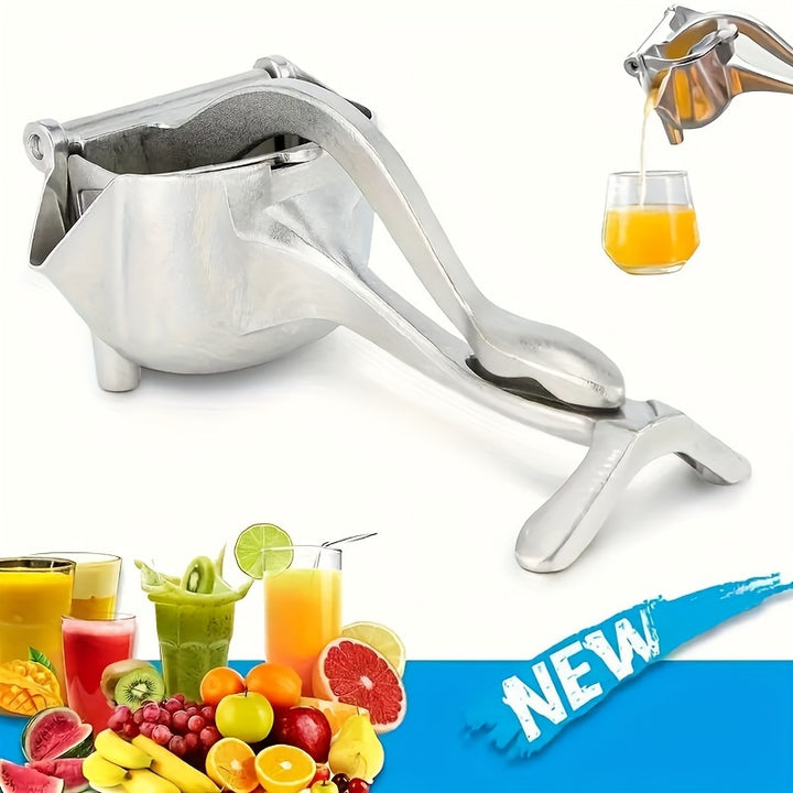 1pc Premium Aluminum Manual Citrus Juicer - Perfect for Oranges, Lemons & Pomegranates - Ideal for Home Kitchens, Parties & Bars, Fruit Press, Juice Extractor