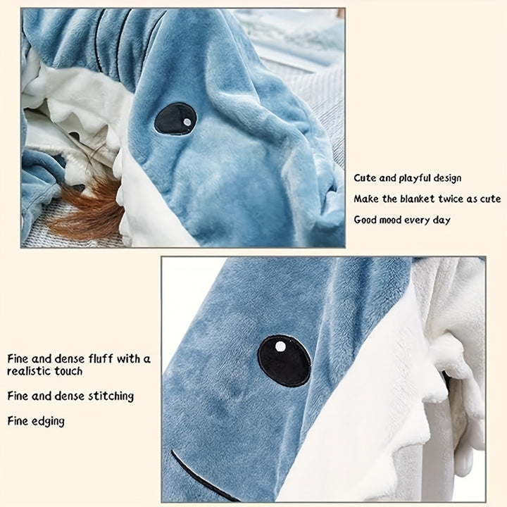 [Shark Blanket] Shark Pattern Blanket | 1pc | Flannel | Cute Funny | For Adult | For Sofa Couch Bed Car Camping