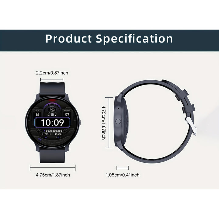 LIFEBEE 2024 Smartwatch - Full Touch Screen, Call & Text Functionality, 100+ Exercise Modes, Pedometer, Distance Tracker, Calorie Counter - USB Rechargeable, Wireless Enabled