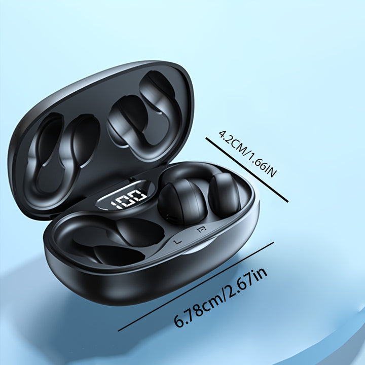 Nuovo auricolare musicale wireless con touch, auricolari clip-ear sportivi per xiaomi, auricolari smart per iPhone.