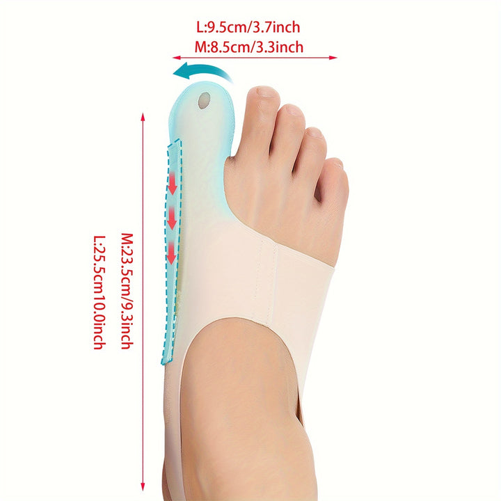 Tissu respirant, pied efficace pour une utilisation de jour et de nuit, idéal pour la course, facile à porter, durable et soulagement de la fatigue, parfait pour l'hallux valgus et le soutien orthopédique.