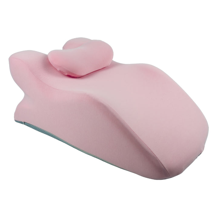 [Rebote Lento] Almohada en Forma de Cuña | Cojín en cuña con reposacabezas | Espuma de Rebote Lenta y Soportiva | Funda Lavable y Removible 50D | Para espalda, cuello y piernas | Multifuncional