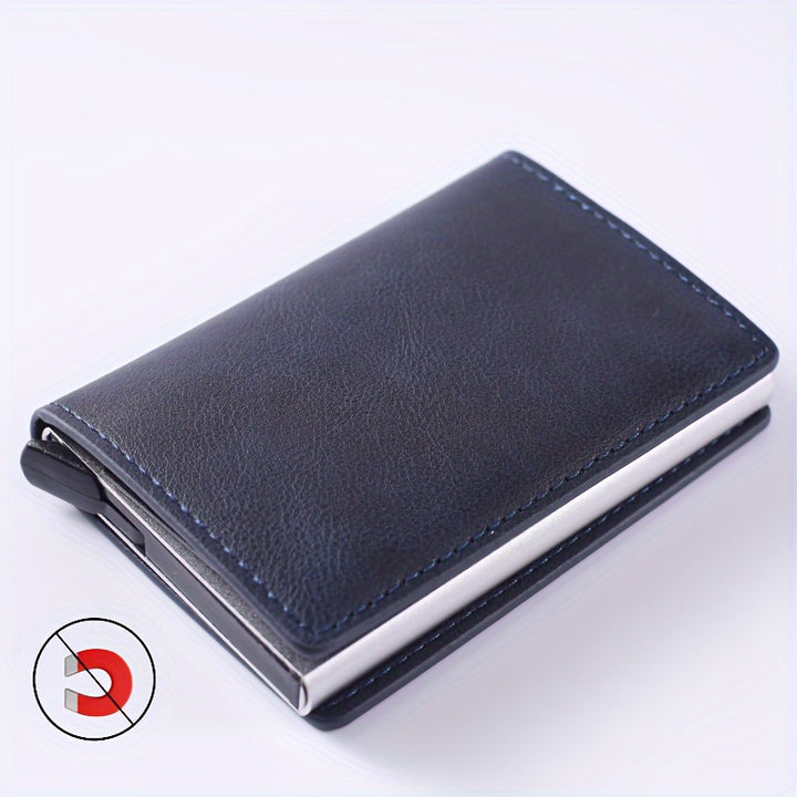 1pc Men's Minimalist Multi-Functional Anti-RFID Blocking Card Holder With 6 Card Slots, Protects ID & Credit Cards, Ideal Gift For Men