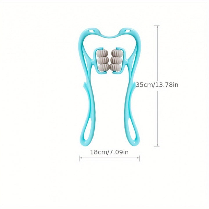 Strumento di massaggio con rullo per alleviare il massaggio manuale multifunzionale a sei ruote per massaggiatore per il collo