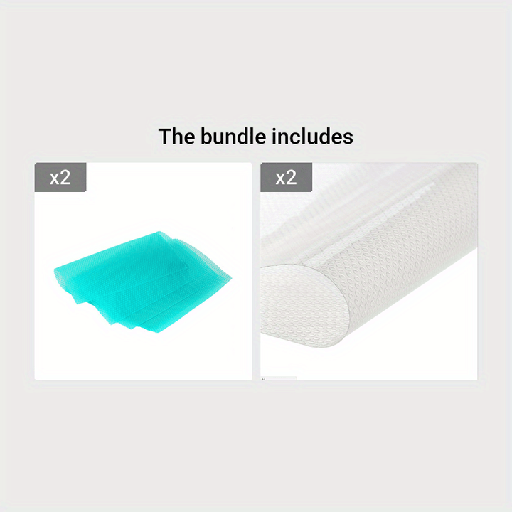 4pcs Refrigerator Liners Mats: Washable, Waterproof & Oilproof - Perfect for Shelves, Freezer, Cupboard, Cabinet & Drawer!