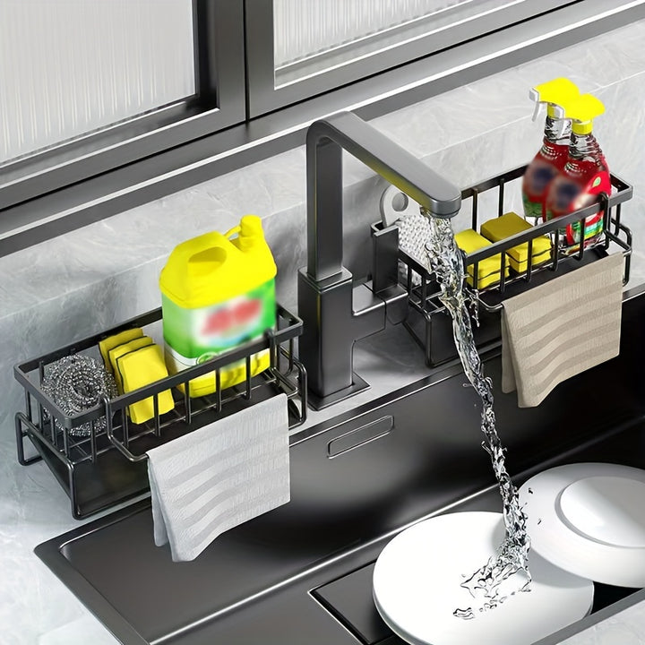 1pc Support à Éponges, Panier de Drainage en Éponge, Support de Drain pour Éponge, Brosse, Serviette, Main, Fournitures de Salle de Bain et de Cuisine