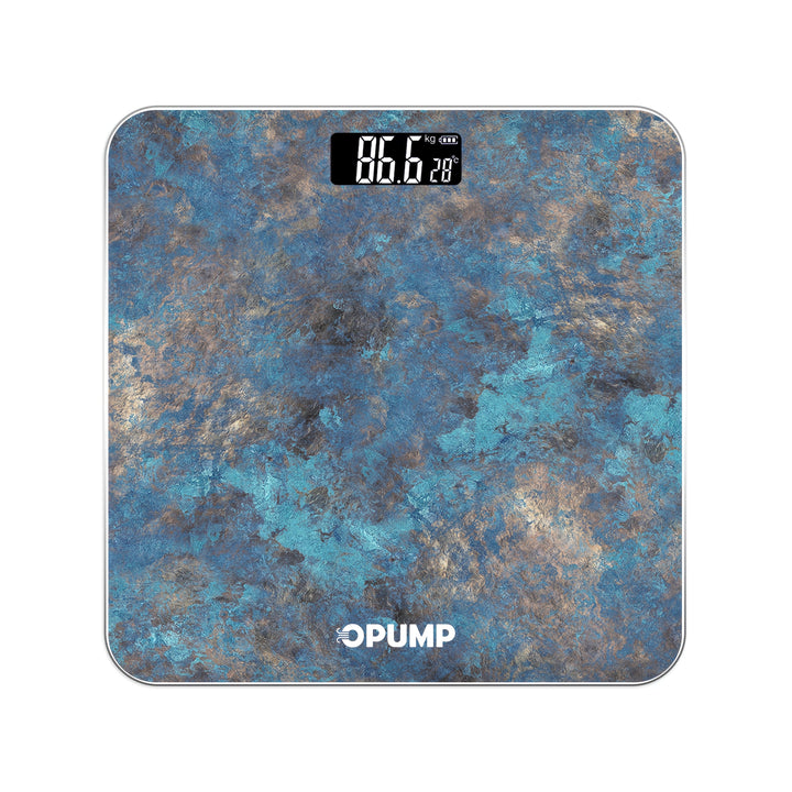 OPUMP High-Capacity Digital Weight Scale - Accurate, Safe & Easy-to-Read with Backlit LCD Display, Includes 3 AAA Batteries, Supports up to 400lbs, OPUMP