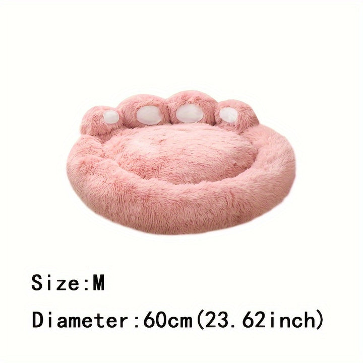 [Long Warm Soft Plush Cat Bed] Soft Long Plush Cat kennel dog kennel winter warm pet bed Cat Bed Cat Mat Animals Sleeping Sofa Christmas Gift