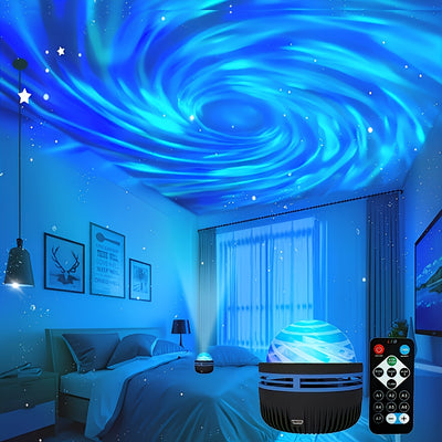 Aurora Borealis Starry Sky Projector, LED Star Projector Night Light with Remote, Galaxy Star Projector with 7 Lighting Effects, Bedroom Night Light Projector for Camping, Wedding Decoration, Holiday Party, Home Decoration, V