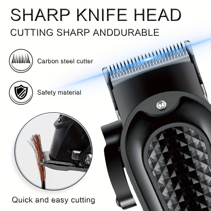 Professional Barber Hair Clipper Rechargeable Electric Cutting Machine Beard Trimmer Shaver Razor For Men Cutter