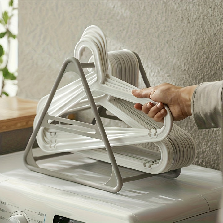 Triangle Hanger - No Drilling Needed, Durable PP Material, Multi-Purpose Storage