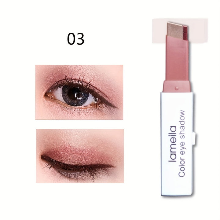 Lazy Eyeshadow Two Tone Gradient Glitter Eyeshadow Stick Waterproof Long Lasting Eye Makeup For Daily For Music Festival