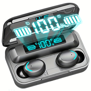 [Touch Wireless Stereo Earbuds] TWS Wireless Earbuds, Stereo Sound Kopfhörer, Sport Headset, Touch Control In-Ear Ohrhörer mit LED-Display Ladebox