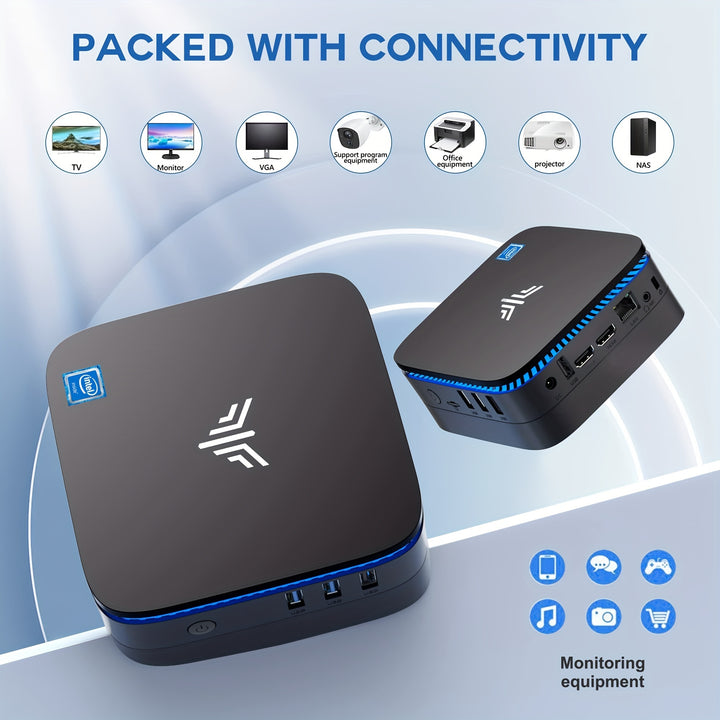 ACEMAGICIAN AK1PRO Mini PC Celeron N5105 2.9GHz 16GB RAM 512GB SSD M.2 Micro Desktop Computer 4K UHD WiFi Gigabit Ethernet, HDTVX 2 For Business Home Cinema W11