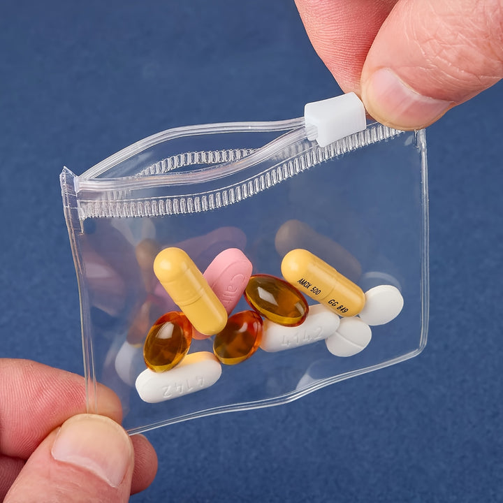 5/10/20 Reusable Medicine Bags, Zipper Medicine Bag Set, Bait Bag Jewelry Storage Bag Self-Sealing Medicine Storage Device and Travel Accessories, Other (Jewelry Boxes & Organizers)