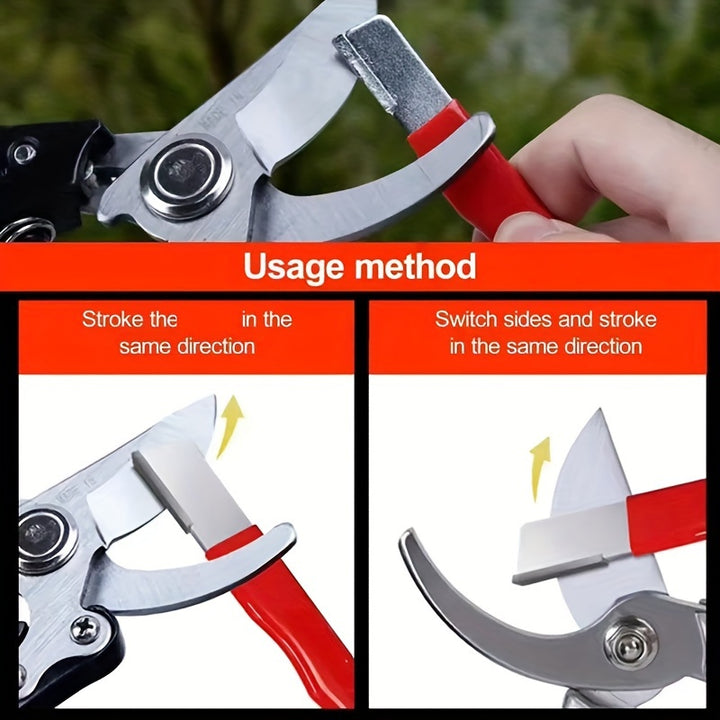1 Precision Edge Professional Kitchen Sharpener, Multi Purpose Gardening Tool Blade Sharpener, Portable Scissor Sharpener, Hedge Clipper, Quick Knife, Pocket Knife, Suitable For All Blades, Including Garden Clippers