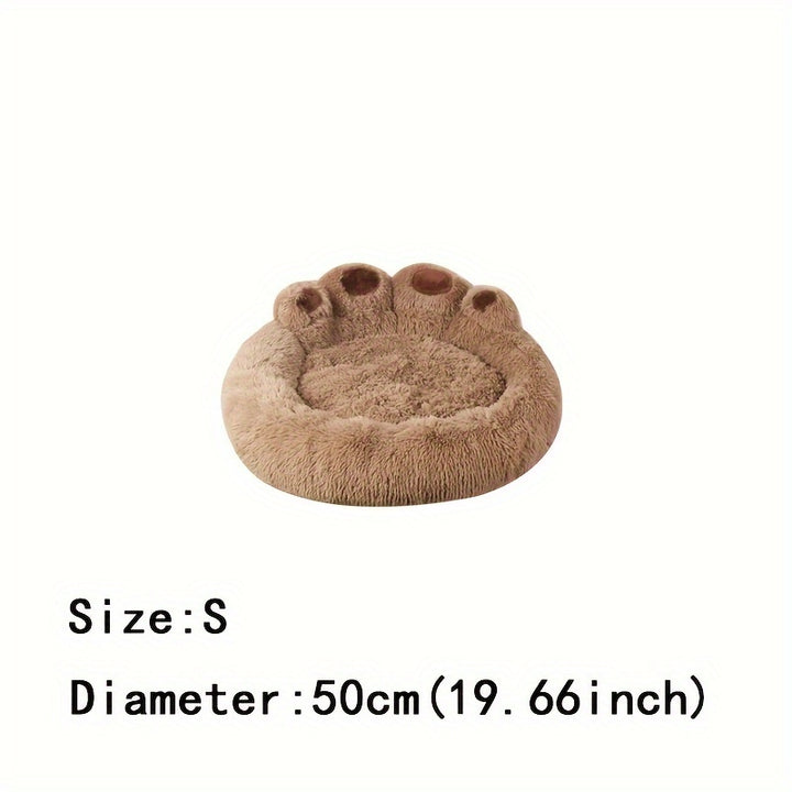 [Long Warm Soft Plush Cat Bed] Soft Long Plush Cat kennel dog kennel winter warm pet bed Cat Bed Cat Mat Animals Sleeping Sofa Christmas Gift