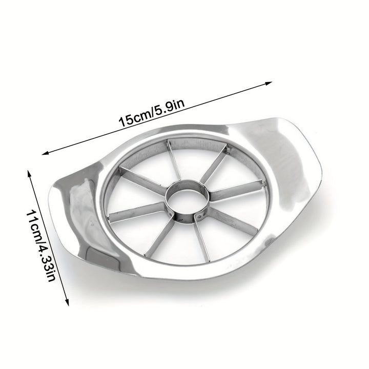 [Customer Favorite] Stainless Steel Apple Slicer & Corer - Reusable Kitchen Gadget for Perfect Fruit Slices, Ideal for Dorms & Home Use