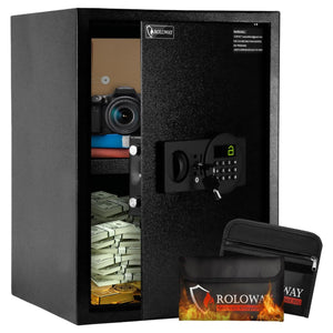 Various Models Of Fireproof Safes with Digital Keypad, Fireproof & Waterproof Bag, Spacious Storage for Valuables Perfect for Home And Office Security. Choose Your Favorite Model And Color