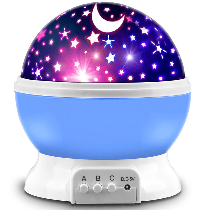 Children's Bedroom Star LED Night Light Projector Star Light Stockings Stuffed Girls Toys Suitable for 3-12 Years Old Boys Girls Gifts 3-12 Years Girls Boys Toys Birthday Christmas Gift Blue.
