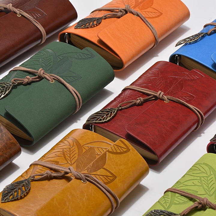 1 Vintage-Style Notebook with 75 Sheets of Kraft Paper Inside - A Unique Surprise Gift