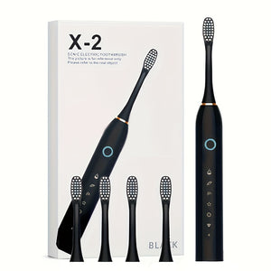42000vpm Sonic Electric Toothbrush - Smart Electric Toothbrush with 6 Modes & Smart Timer, Rechargeable USB, 4/8 Replacement Head, Available in 3 Colors, Great Gift for Adults