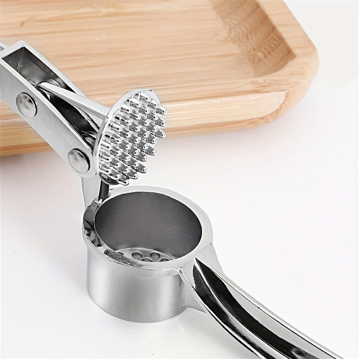 1 Piece Metal Garlic Press, Manually Handheld Crusher for Ginger, Kitchen Tools and Accessories
