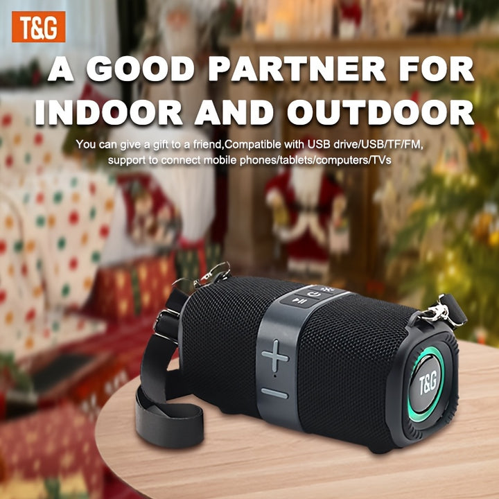 TG667 Portable Crossbody Speaker - IPX4 Waterproof, Wireless Wireless Connectivity, USB/TF/FM Radio Support, 10m Range, Cute Vertical Design, Audio, Music Player, Connect to Mobile Phone/Tablet/TV