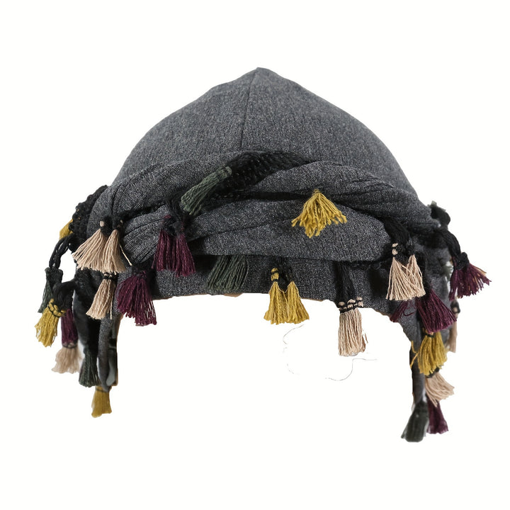 Turban For Men, Vintage Twist Head Wraps Durag With Tassel