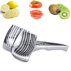 Slicer, Slice Tomatoes, Lemons, and Onions Effortlessly with this Stainless Steel Kitchen Utensil! Kitchen Accessories