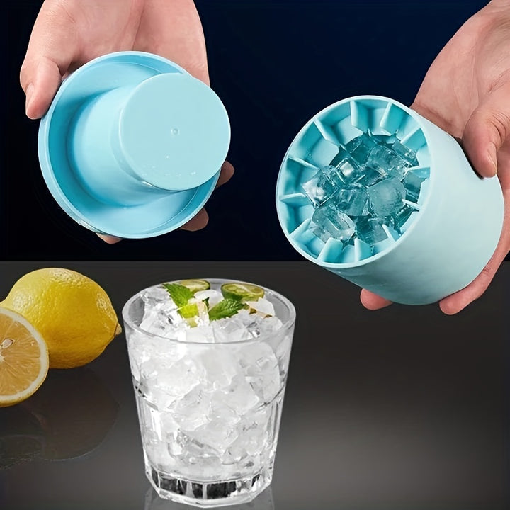 1pc, Make Perfectly-Shaped Ice Cubes With This Easy-Release Silicone Ice Cube Mold - Holds Up To 60 Cubes! Kitchen Accessories