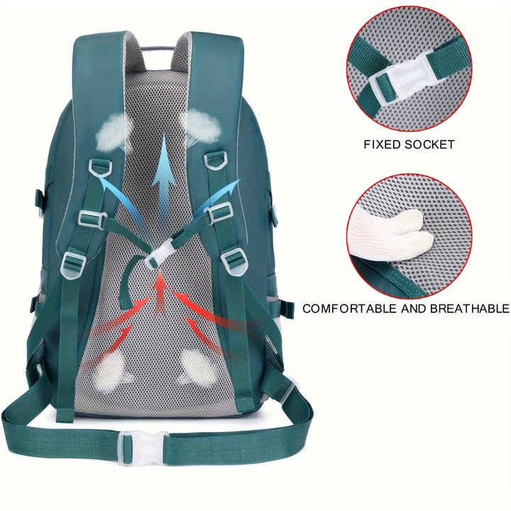 [Large Capacity Outdoor Travel Backpack] Outdoor Travel Backpack With Large Capacity For Sports Camping, Suitable For Men And Women With 17-inch Laptop Compartment