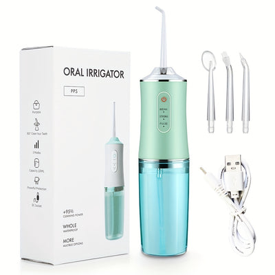 1Set Water Flossers Oral Irrigator Cordless For Teeth, 3 Modes Portable And Rechargeable Waterproof Oral Irrigator